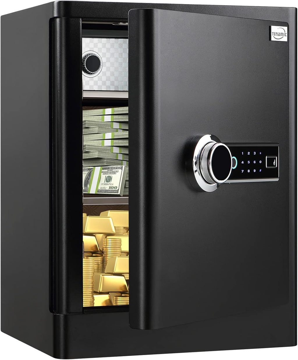 Fingerprint Safe Box 2.16 Cubic Feet with Touch Screen Keypad E8433