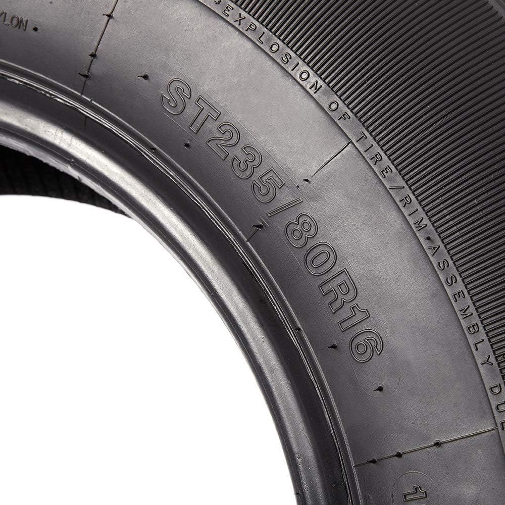 Set of 4 Radial Trailer Tires ST235/80R16 Load Range E 10PR Speed Rating N X984