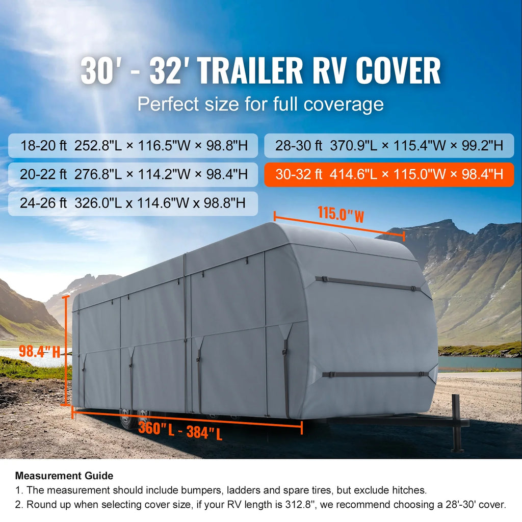 4-Layer Non-Woven Fabric Travel Trailer Cover Y223289