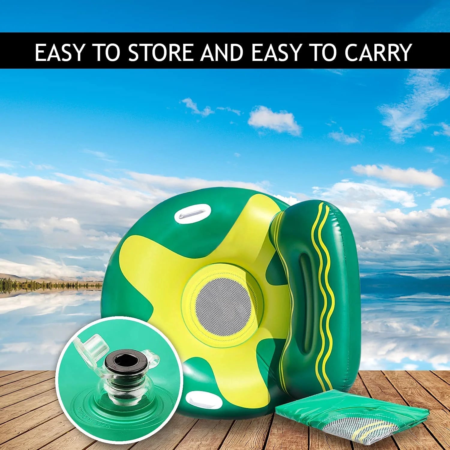 Green/Yellow Pool Floating Chair F185