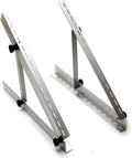 22-inch Pack of 2 3mm Aluminum Adjustable Solar Panel Mounting Brackets with Hardware X982069