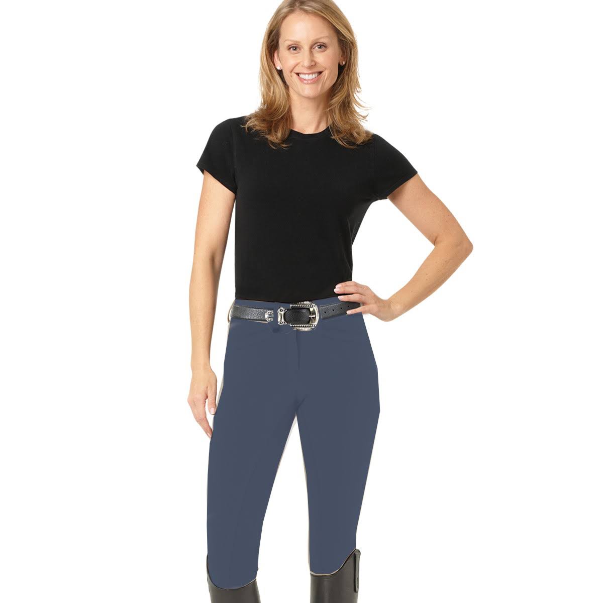 Monaco Blue Front Zip Full Seat Breech K381082