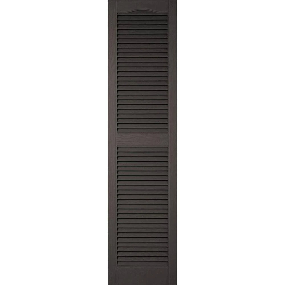 12 inch x 37 inch Vinyl Open Louver Shutters Y154