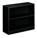 Black Steel 2 Shelf Bookcase W953
