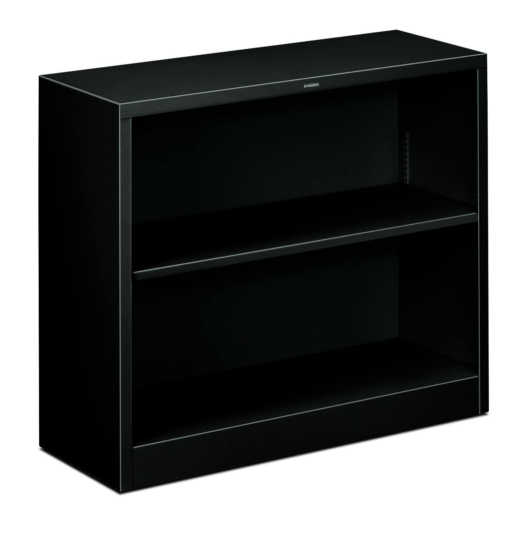 Black Steel 2 Shelf Bookcase W953