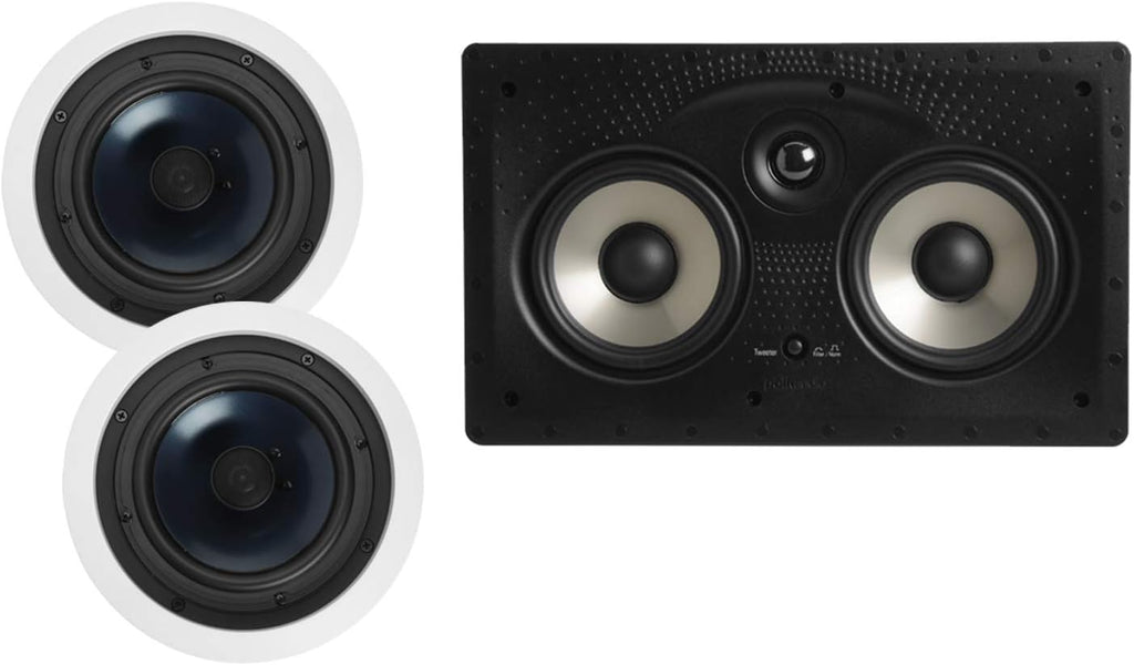 8-inch 2-way In-ceiling Speakers Set of 2 with 12-inch Powered Subwoofer B514982