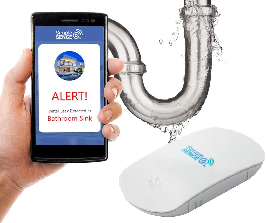 Smart WiFi Water Leak and Freeze Detector with Audible Alarm (1 Pack) B299