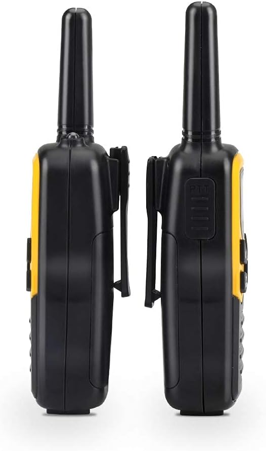 Yellow 4 Pack Walkie Talkies with 22 FRS Channels X402496