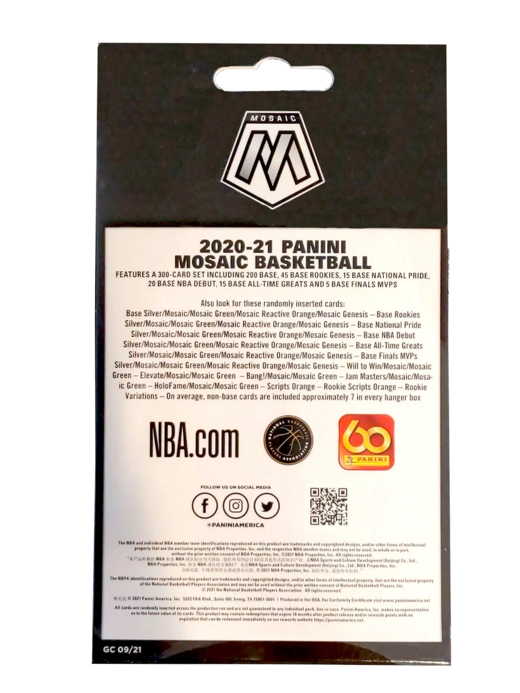 Panini Mosaic Basketball Hanger Box I74967