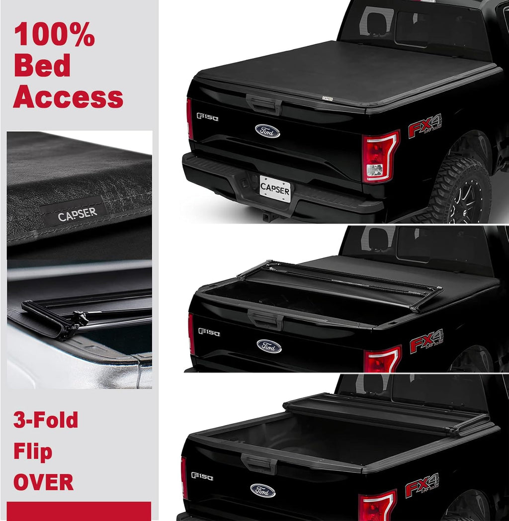 5.5 FT Soft Tri-Fold Truck Bed Tonneau Cover M517