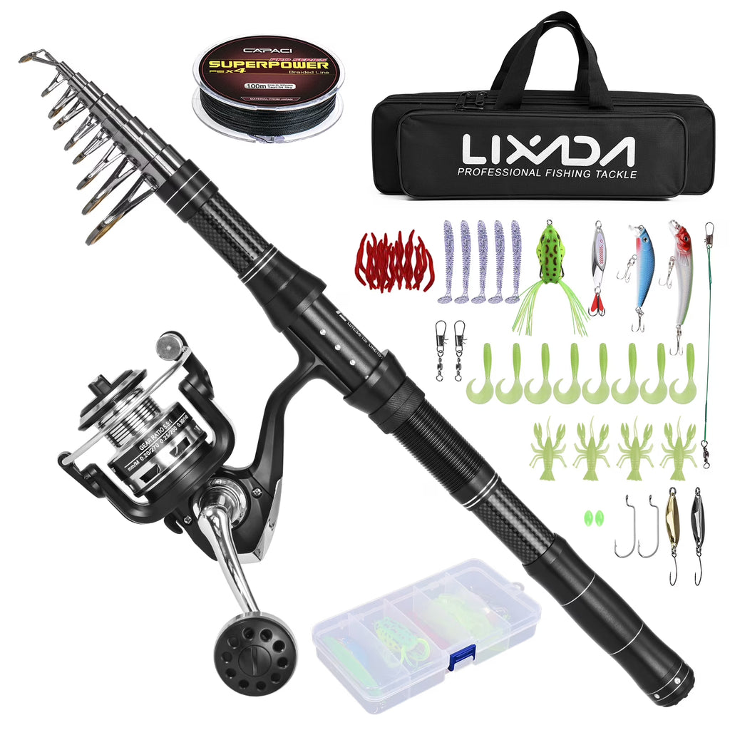 Telescopic Pole Reel Combo Set Z133