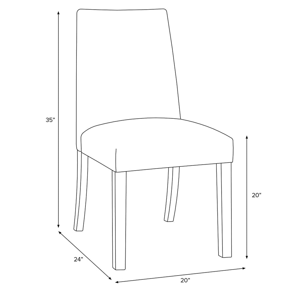 Pumice Gray Linen Dining Chair X3173