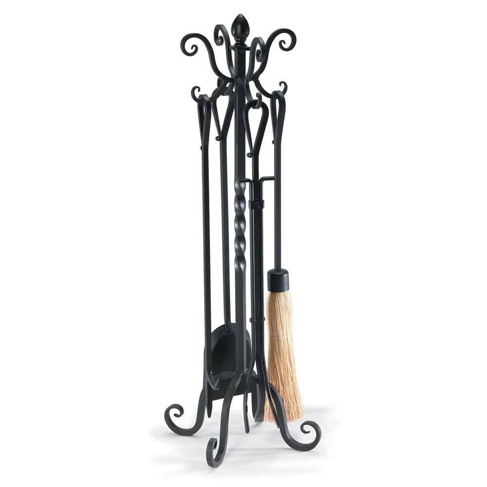 5 Piece Brushed Bronze Fireplace Tool Set B76732