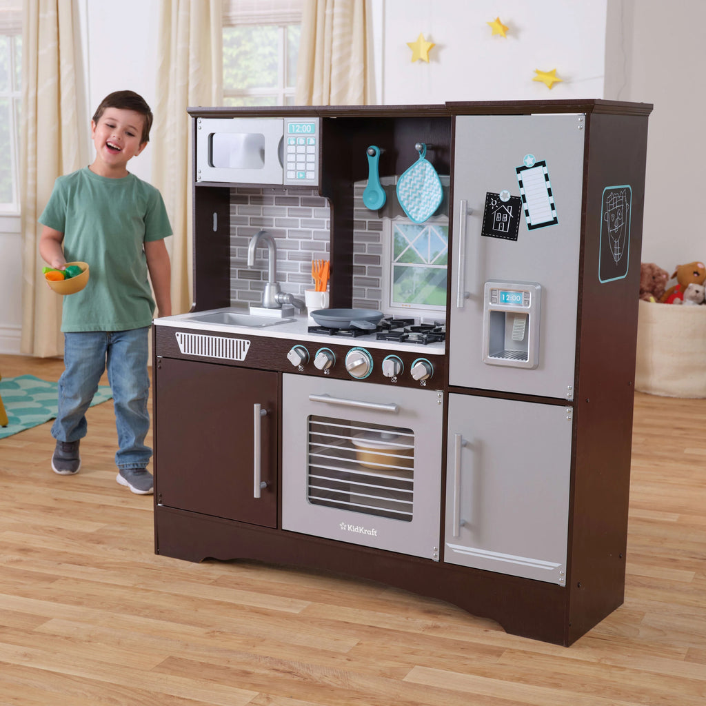 Espresso Wooden Kitchen with 4 Accessories R197