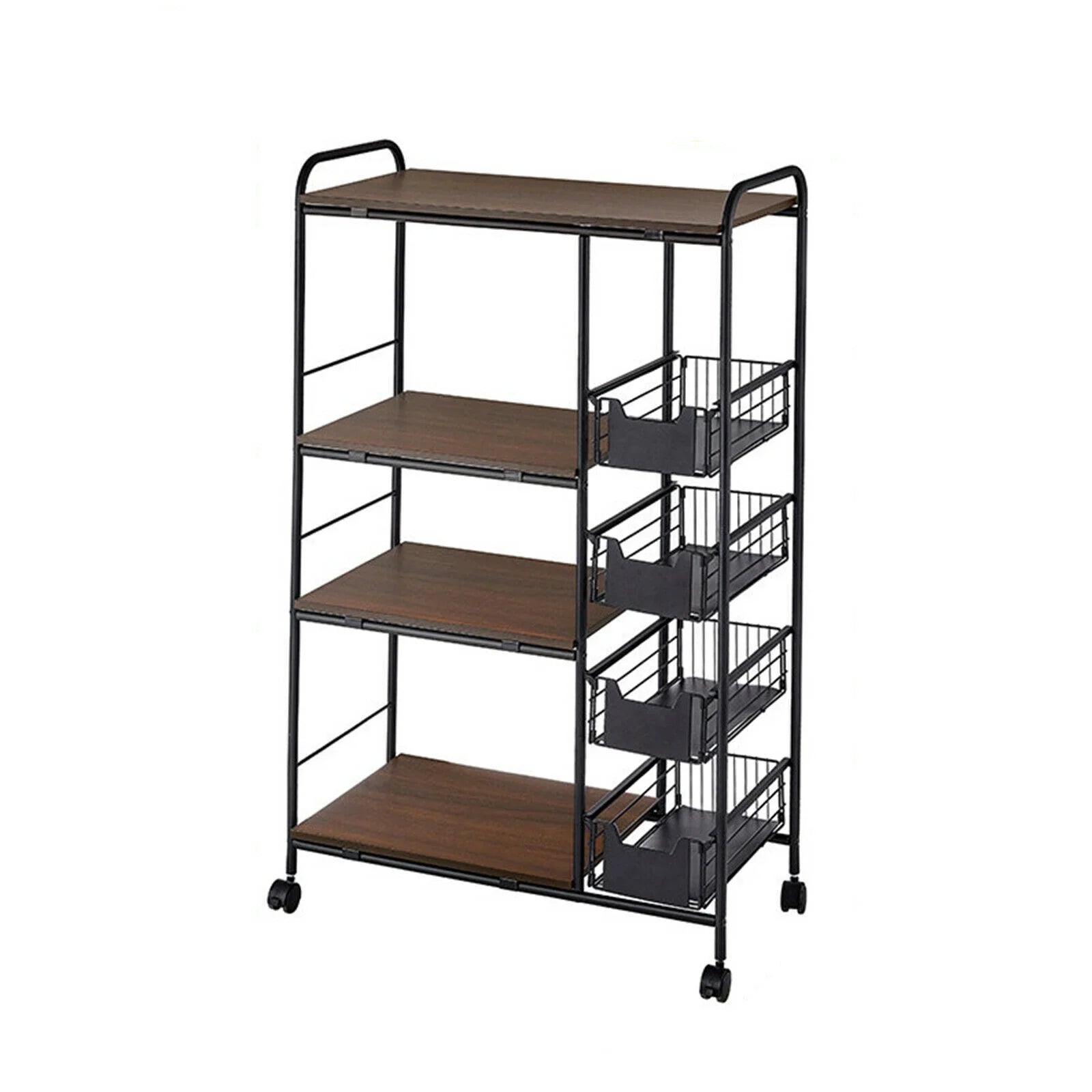 4 Tier Microwave Oven Rack Utility Workstation Stand Shelf Storage Holder O660467