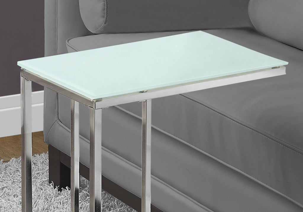 Cappuccino Brown MDF Metal Accent Table S89647