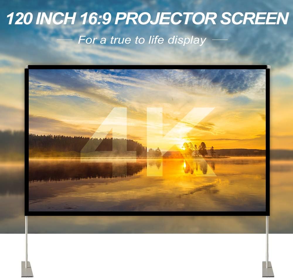 120 inch Foldable Projector Screen with Carrying Bag A805259