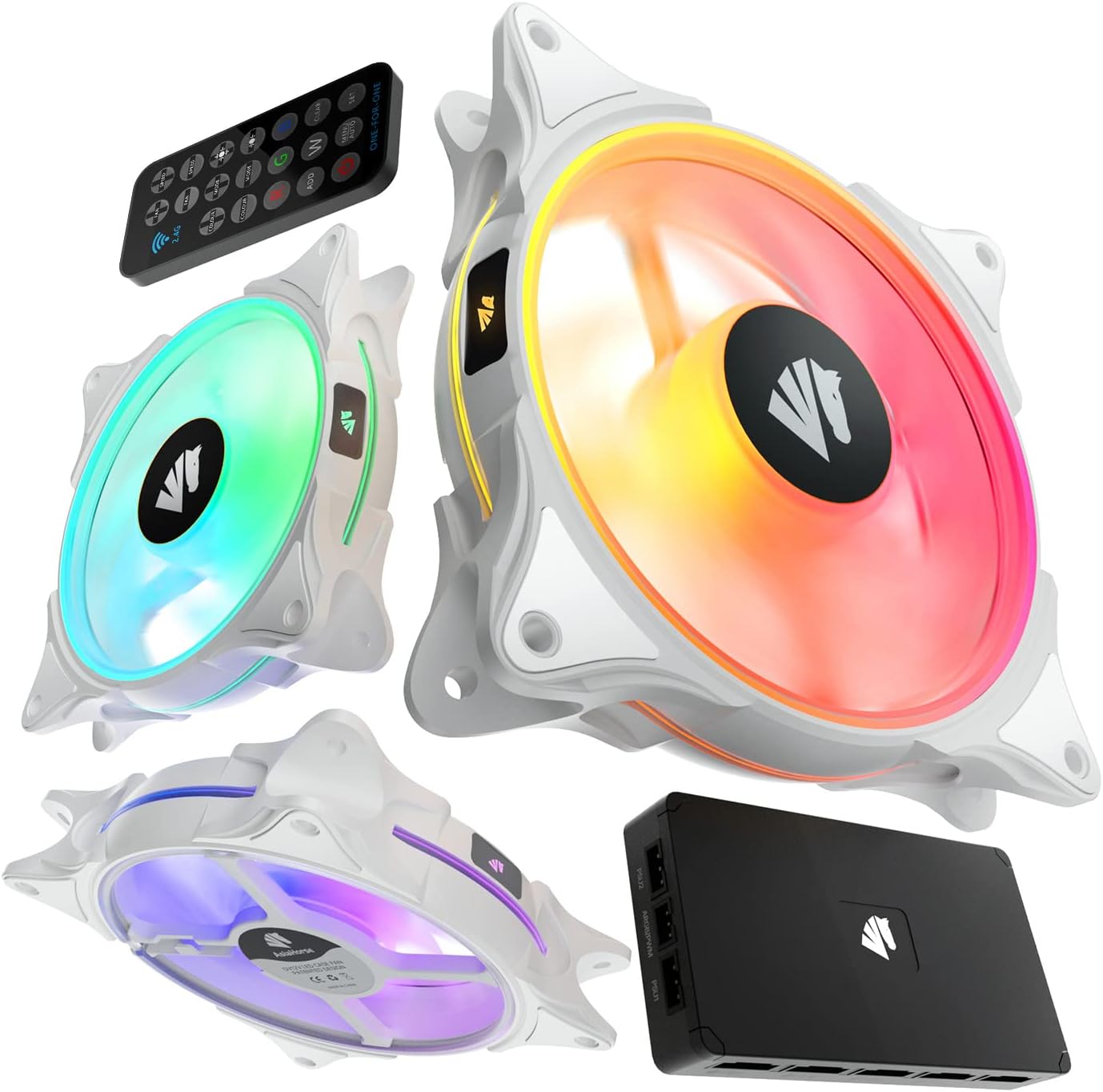Black 120mm PWM Case Fan 5 Pack K3270