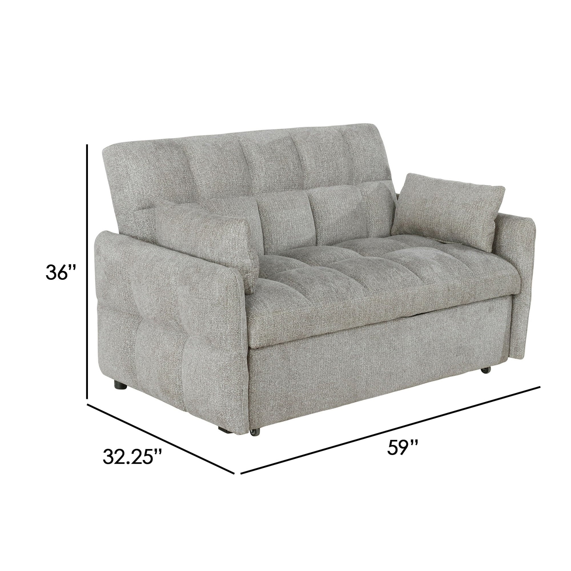 Beige Sleeper Sofa Bed Futon C715