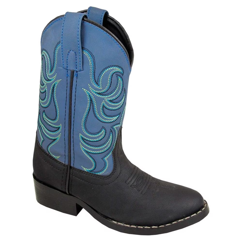 Black Blue Kids Western Boots K407