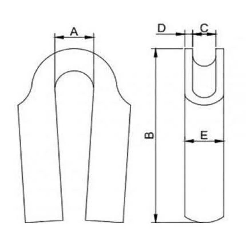 Wire Rope Tube Thimble 316 Stainless Steel 14mm 10-Pack O5157