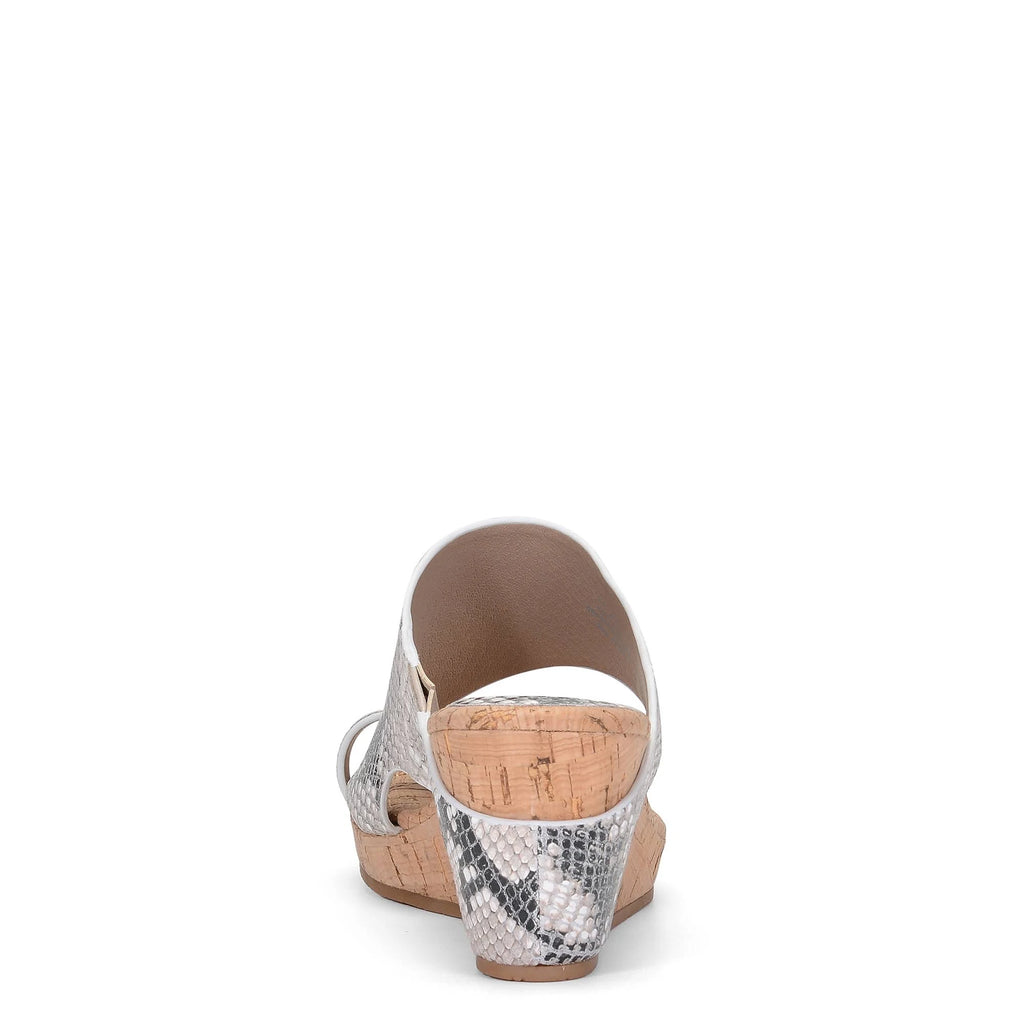 Leather Wedge Slide B3023