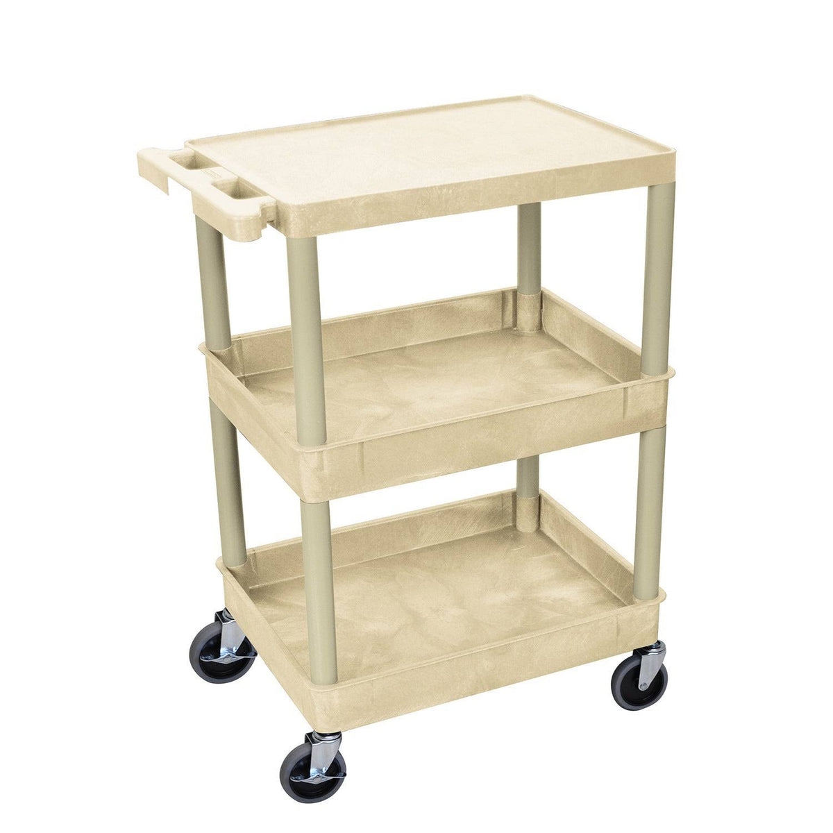 3 Shelf Gray Tub Cart Z7060