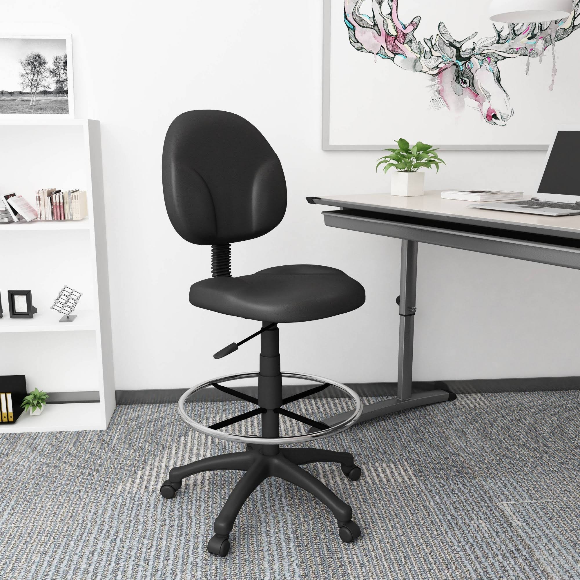 Black Drafting Stools with Footring Q1420