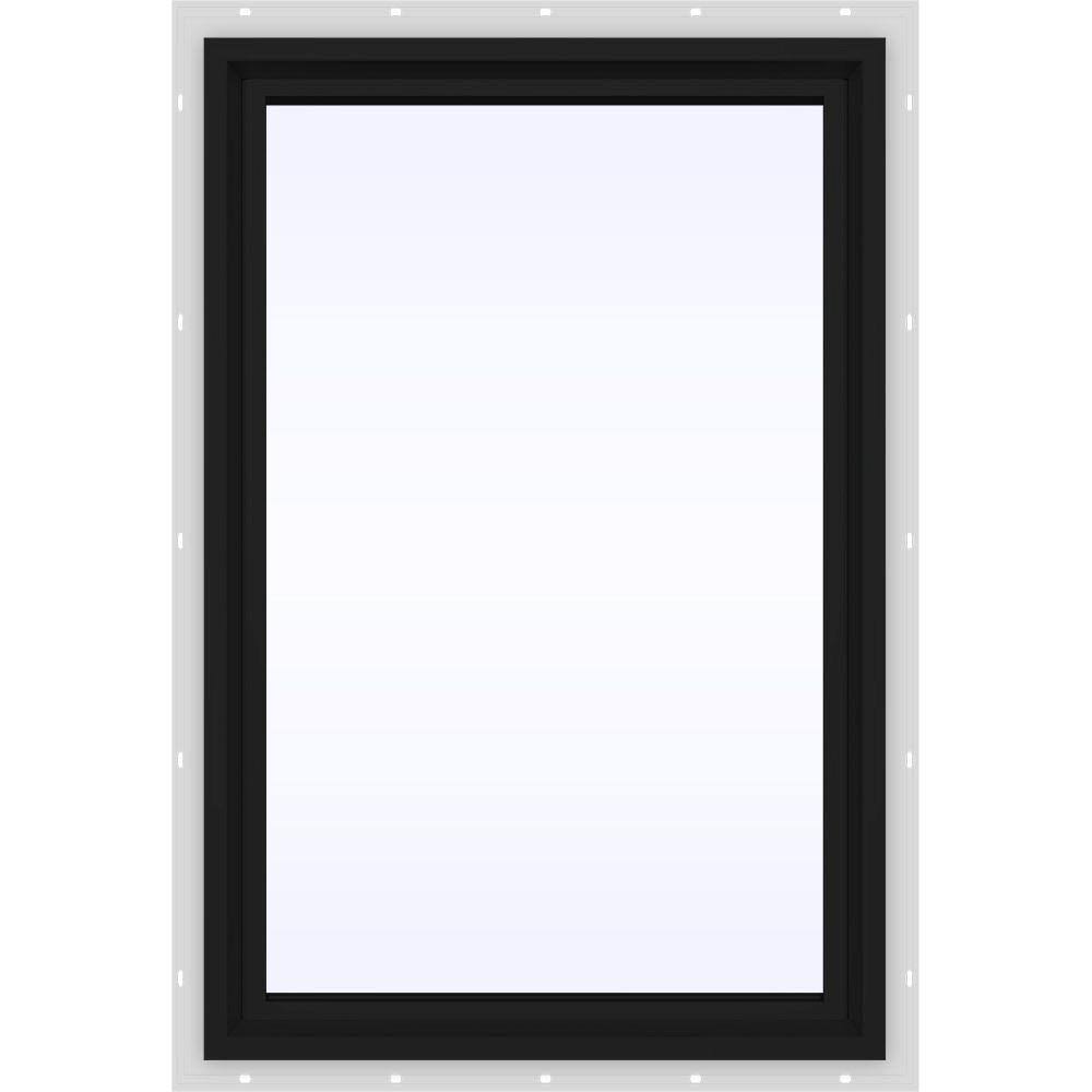 Bronze Vinyl Picture Window with Low-E Glass J470