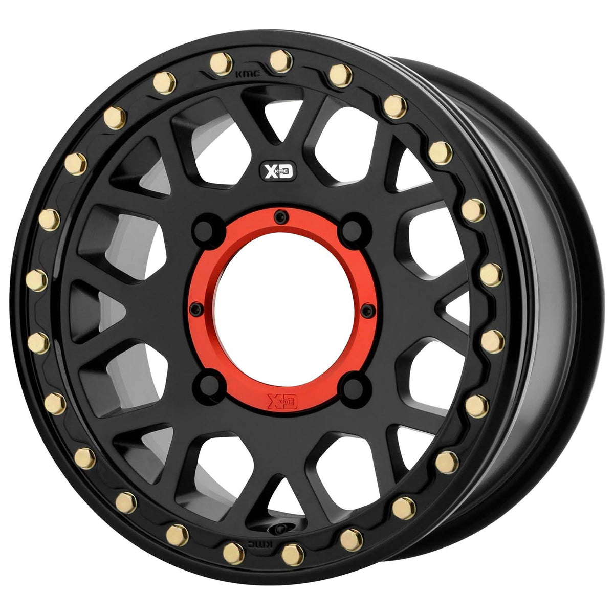 Satin Black Beadlock Wheel 14x7 H624