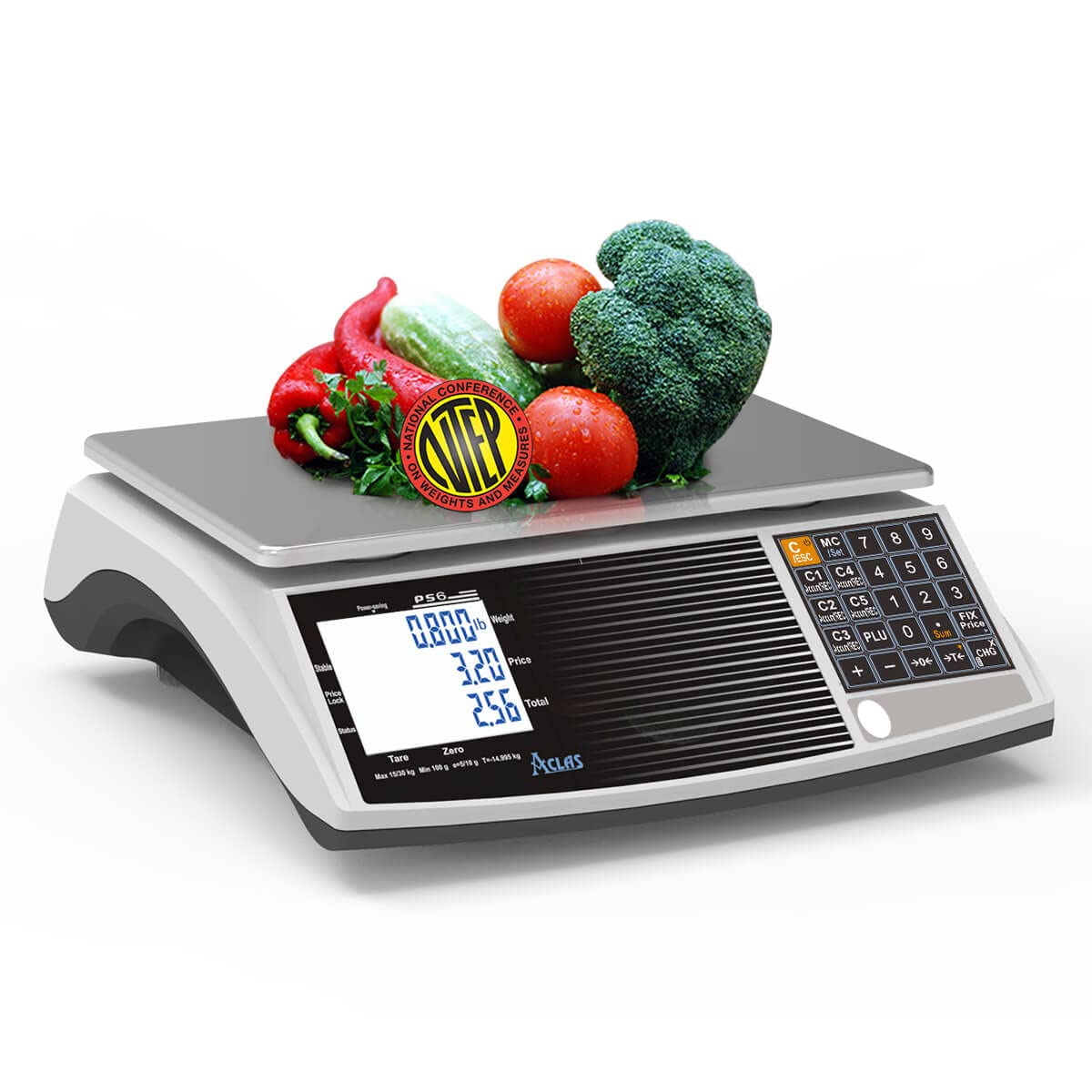 Price Computing Scale 60lbs 0.02lb Digital Commercial Retail Scale T683724