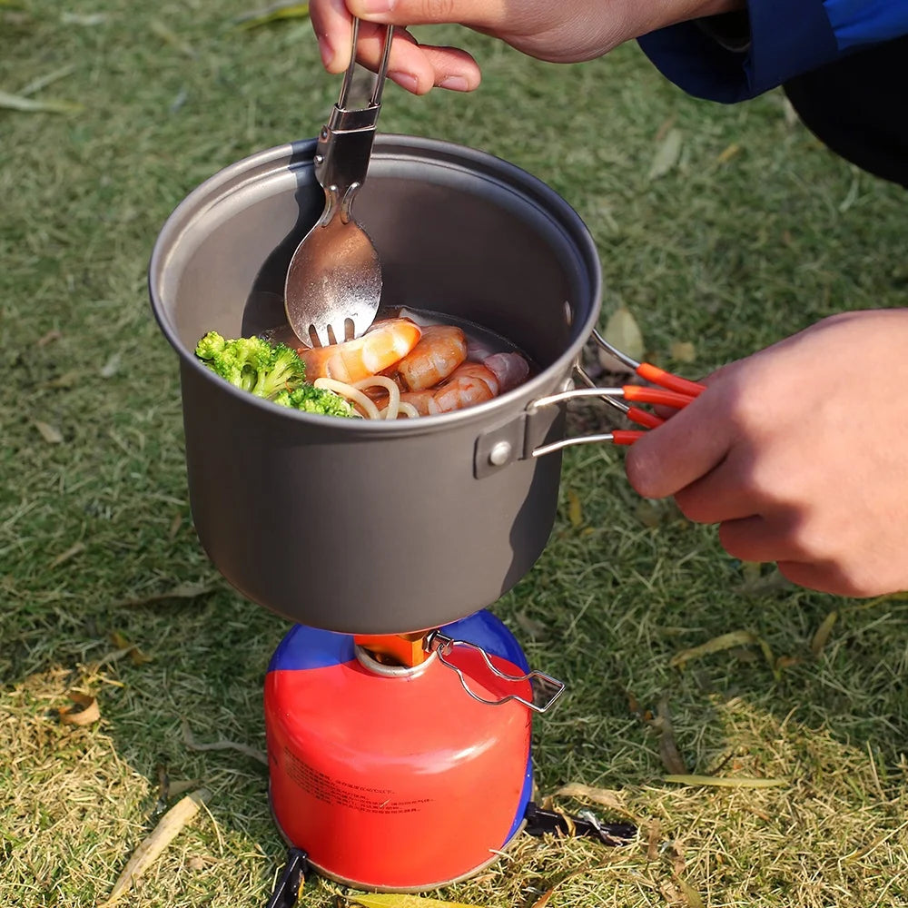 Camping Cookware Set with Cooking Pots W159469