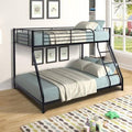 Twin Over Full Metal Bunk Bed Frame Black D7554