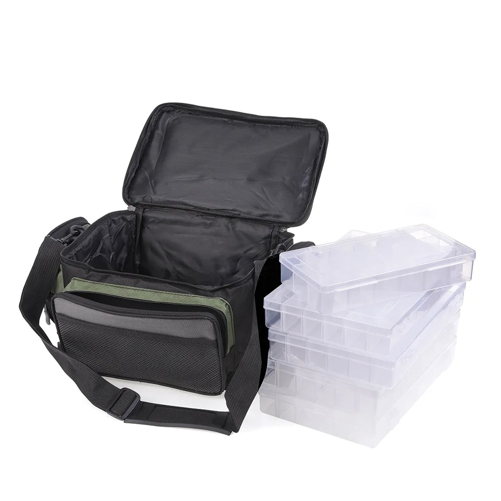 Multifunctional Outdoor Fishing Bag Tackle Pack Storage Shoulder Bag N8008