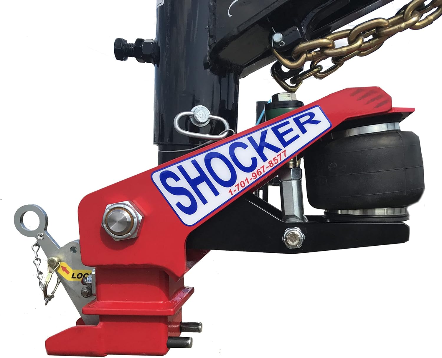 Gooseneck Air Hitch & Coupler, Round 4" Straight Pin 30K SL V591