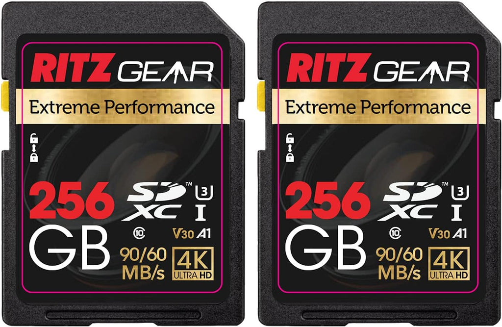 64GB UHS-I SDXC V30 Memory Card 3 Units + Holder Pack of 2 D583
