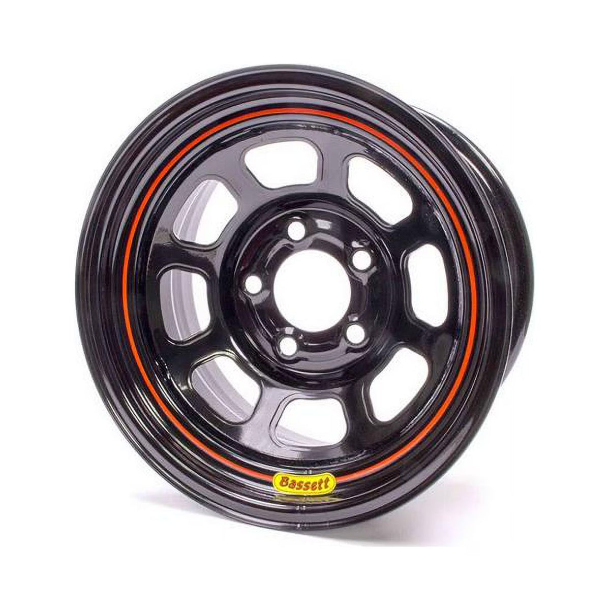 15 x 8 in. to 5 x 5 in. Spun Wheel, 4 in. Back Spacing, Black Z145