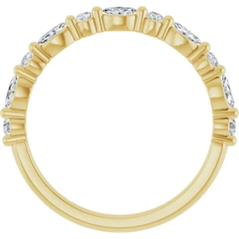 14k Gold Lab Grown Wedding Ring E47337