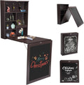 Wall Mounted Desk Fold Down Table Craft Cabinet with Storage Shelves L266
