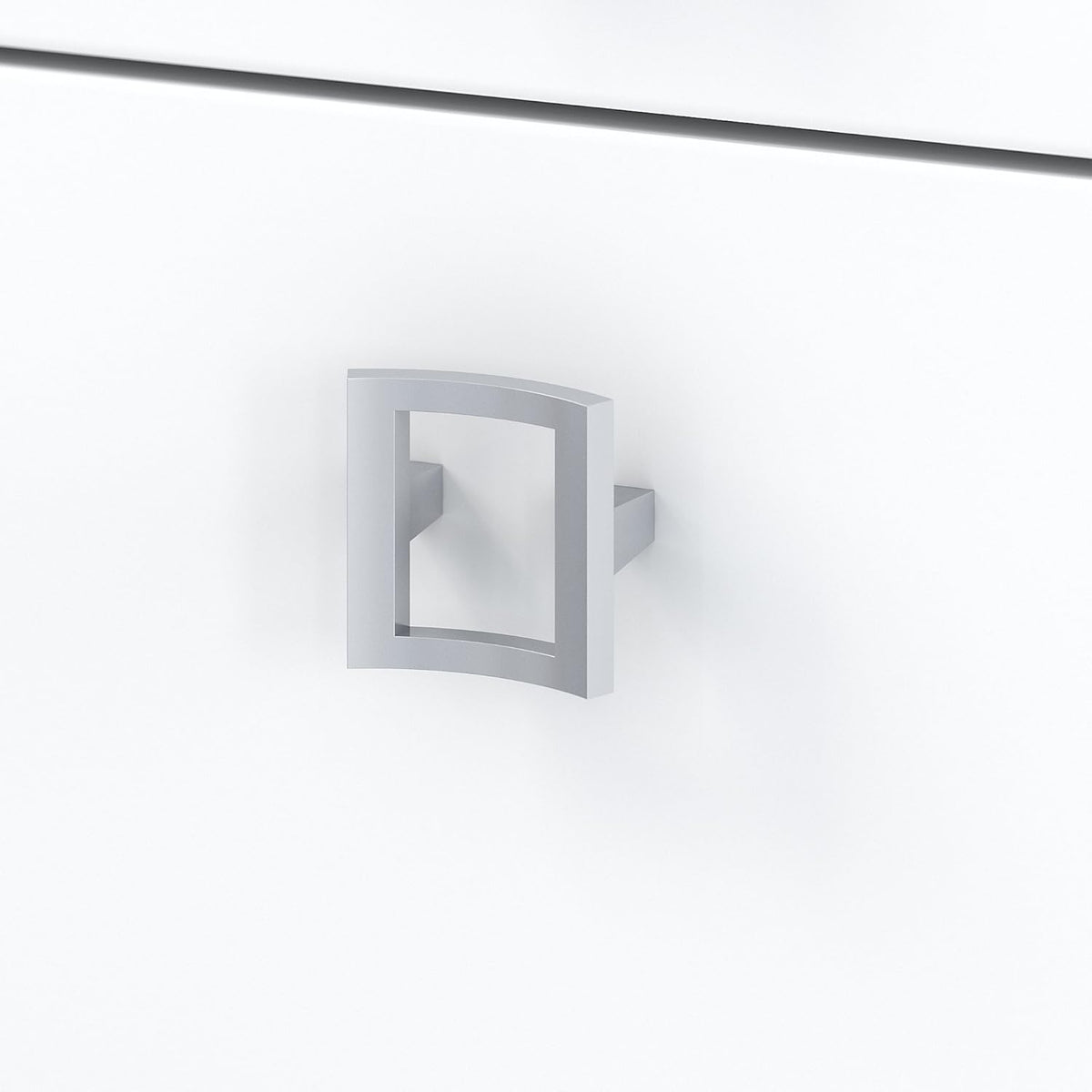 Pure White L Shaped Desk with Mobile File Cabinet I160517