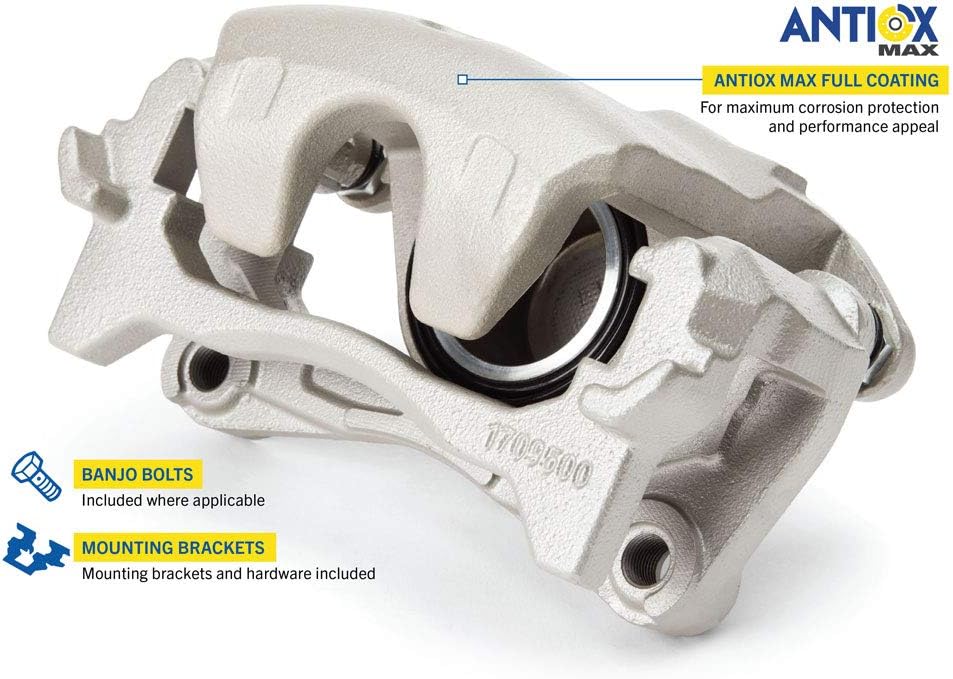 Front Brake Kit Calipers Rotors Ceramic Pads T32218