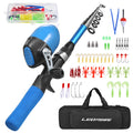 Kids Telescopic Fishing Pole and Reel Combo with Tackles and Lures P46692