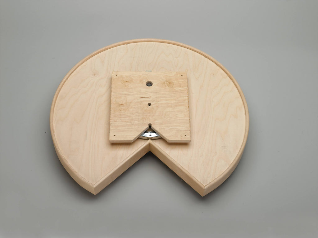 28x22 Natural Wood Kidney Lazy Susan Z61936
