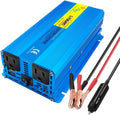 1000W Pure Sine Wave Power Inverter DC 12V to 110V AC Converter with Dual AC Outlets and Dual 3.1A USB Car Charger Z4824