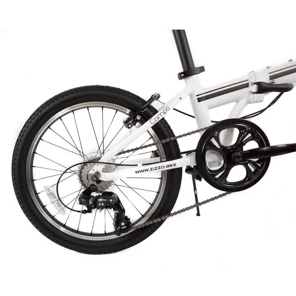 White 20x22 Folding Bike T315
