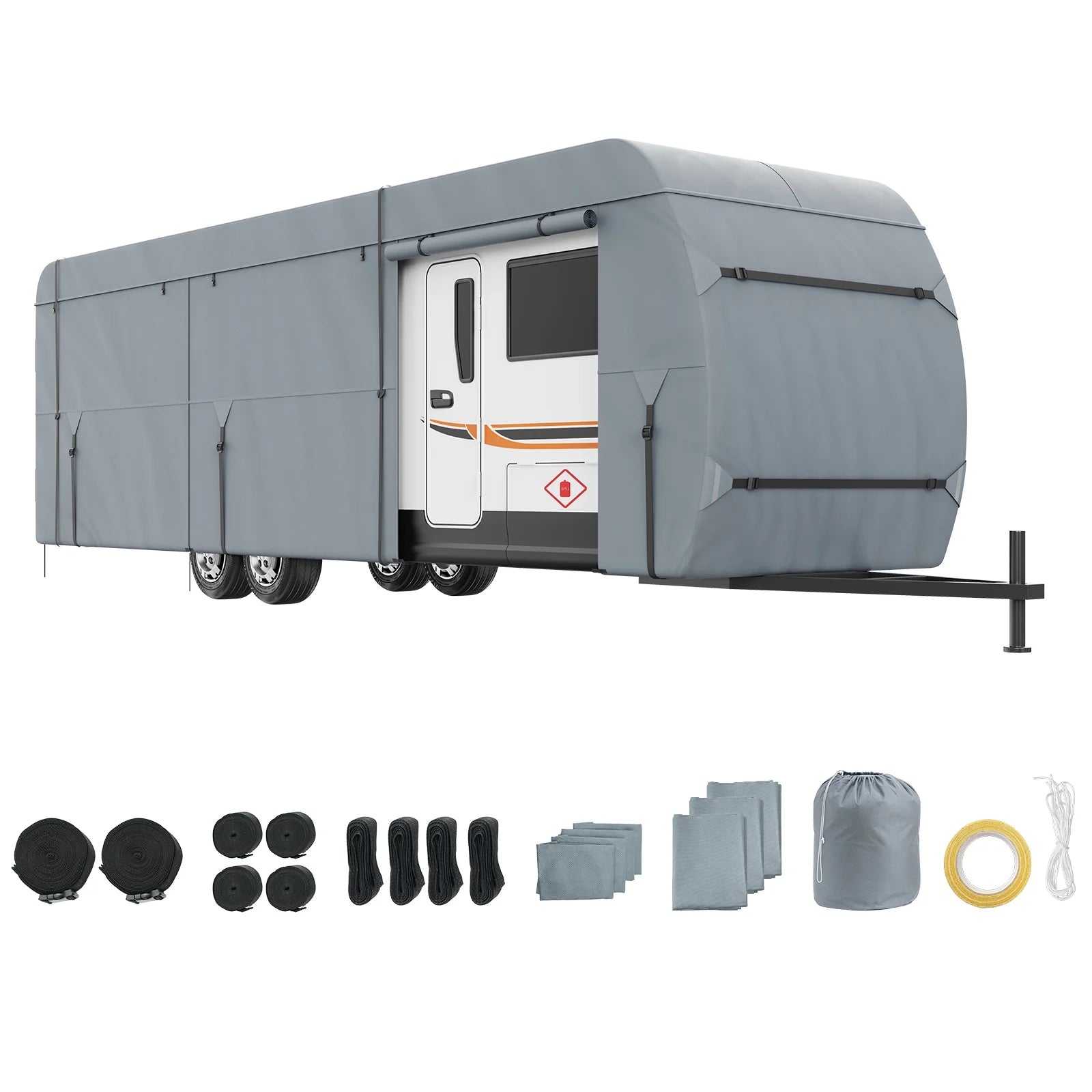 4-Layer Non-Woven Fabric Travel Trailer Cover Y223289