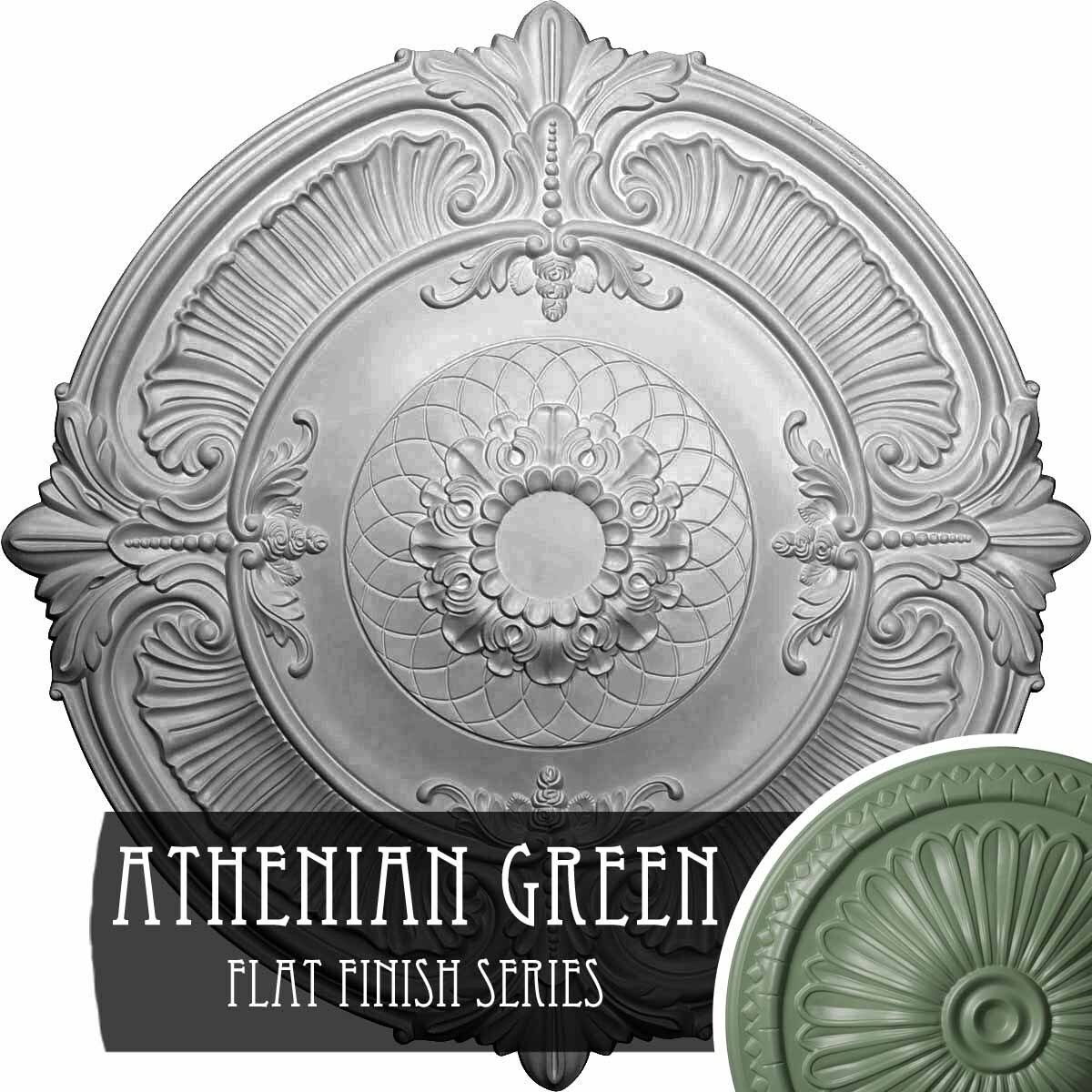 39 1/2x22OD x 2 1/2x22P Ceiling Medallion Athenian Green O522059